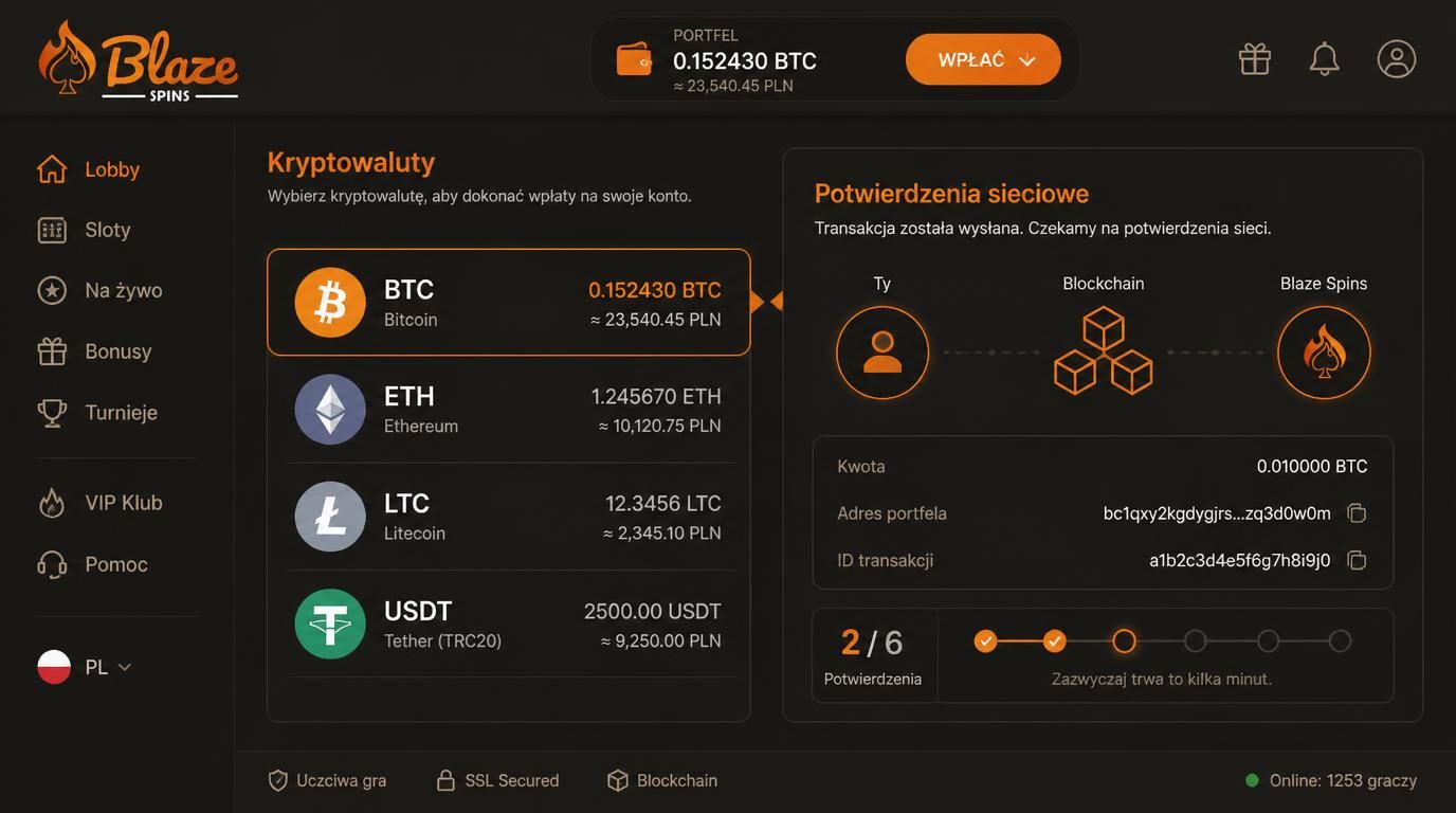 Portfel kryptowalutowy i ikony najpopularniejszych coinów